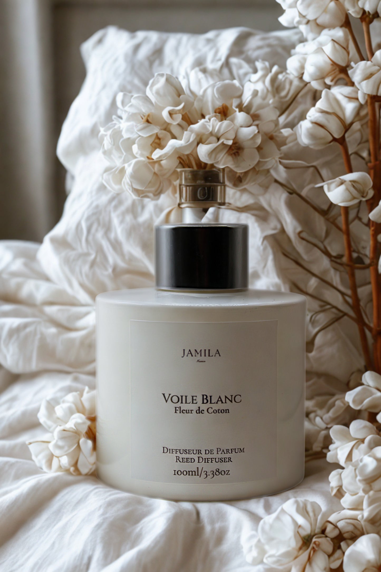 Diffuseur Voile Blanc - Fleur de Coton